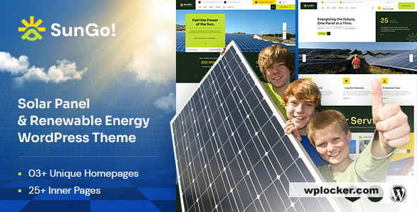Sungo v1.0.0 - Ecology & Solar Energy WordPress Theme
