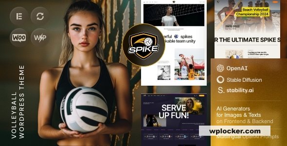 Spike v1.0 - Volleyball WordPress Theme