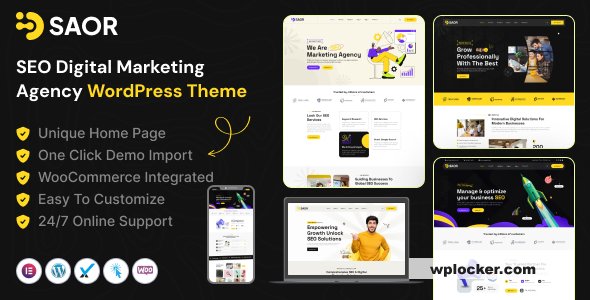Saor v1.0.0 - SEO Digital Marketing Agency WordPress Theme