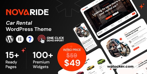 Novaride v1.0.3 - Car Rental WordPress Theme