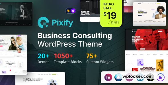 Pixify v1.0 - Business Consulting WordPress Theme