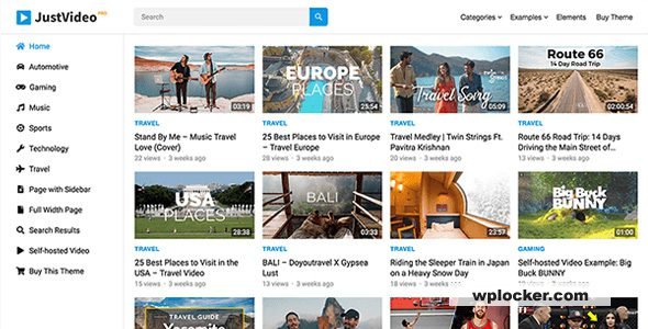 JustVideo Pro v1.1.0 – WordPress Theme