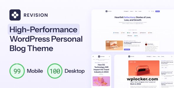Revision v1.0.4 - Optimized Personal Blog WordPress Theme