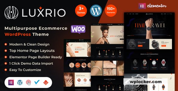 Luxrio v1.0.0 – eCommerce Jewellery WordPress Theme