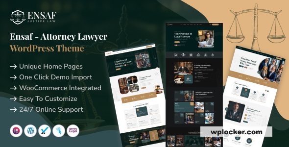 Ensaf v1.0 - Attorney Lawyer WordPress Theme