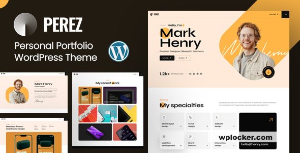 Perez v1.0 - Personal Portfolio WordPress Theme
