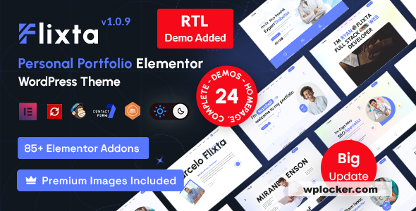 Flixta v1.0.9 - Personal Portfolio WordPress Theme