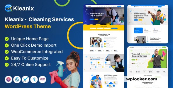 Kleanix v1.0 - Cleaning Service WordPress Theme