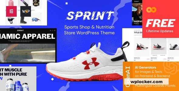 Sprint v1.0 - Sports Shop & Nutrition Store WordPress Theme