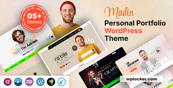 Madin v1.0.0 - Personal Portfolio WordPress Theme