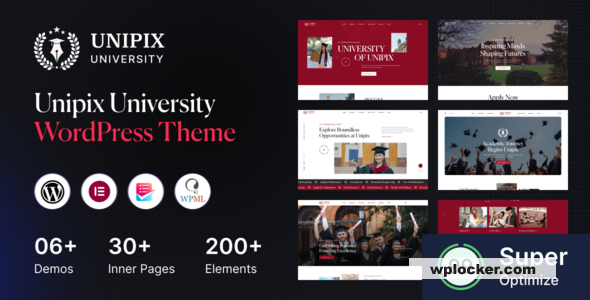 Unipix v1.0.9 - University Education WordPress Theme + RTL