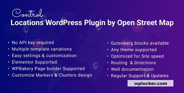 Control Locations v1.2.8 - WordPress Map Finder Plugin for Store Locator & Service Center