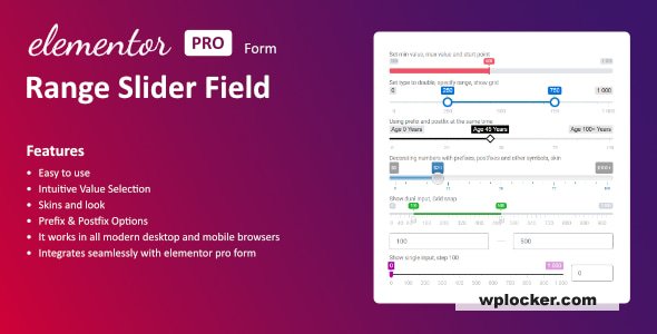 Range Slider Field for Elementor form v1.0.0