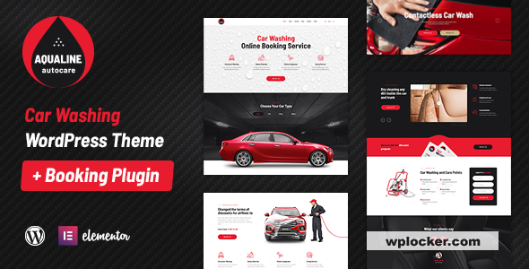 Aqualine v2.0.0 - Car Washing Service with Booking System WordPress Theme