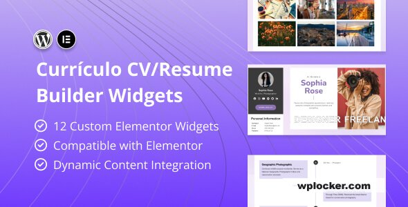 Curriculo v1.0 - CV/Resume Builder Elementor Widgets