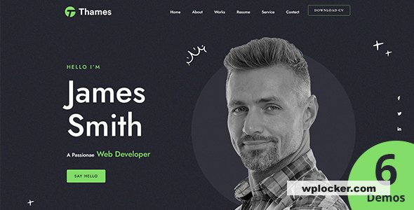 Thames v1.0 - Personal Portfolio WordPress Theme