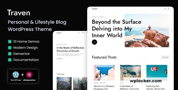 Traven v1.0 - Personal & Lifestyle Blog WordPress Theme