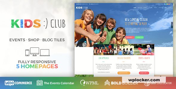 Kids Club v1.3.5 - Kindergarten, School & Camp WordPress Theme