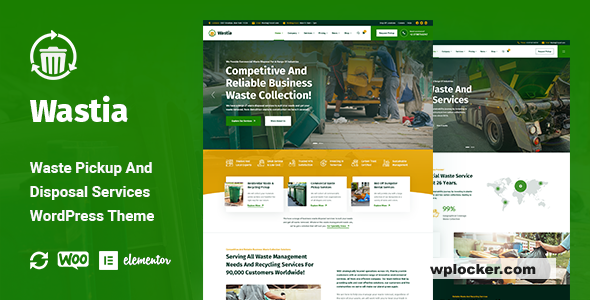 Wastia v1.0.8 - Waste Pickup And Disposal Services WordPress Theme