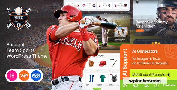 Sox v1.0 - Baseball Team Sports WordPress Theme
