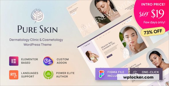 Pure Skin v1.0 - Dermatology Clinic & Cosmetology WordPress Theme