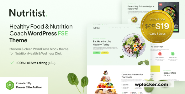 Nutritist v1.0.0 – Healthy Food & Nutrition Coach FSE WordPress Theme