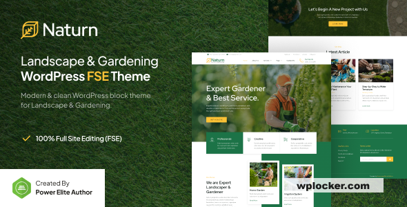 Naturn v1.0.0 – Landscape & Gardening FSE WordPress Theme