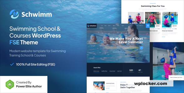 Schwimm v1.0 – Swimming School & Course FSE WordPress Theme