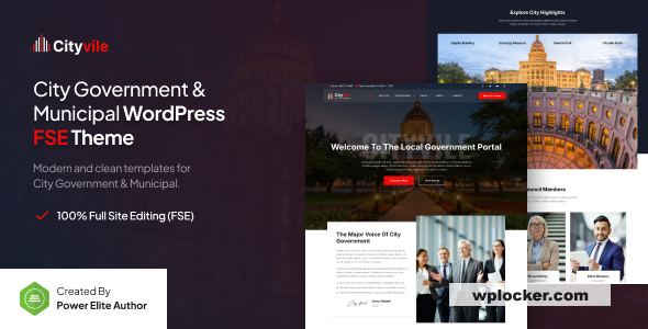 Cityvile v1.0.0 – City Government & Municipal FSE WordPress Theme