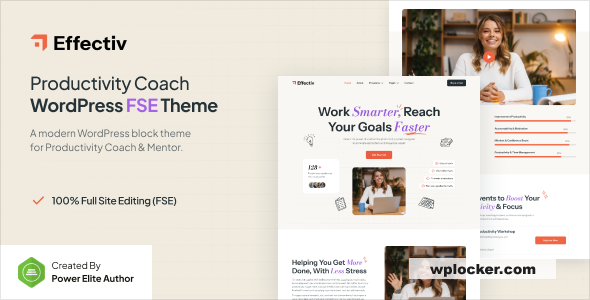 Effectiv v1.0 – Productivity Coach & Mentor FSE WordPress Theme