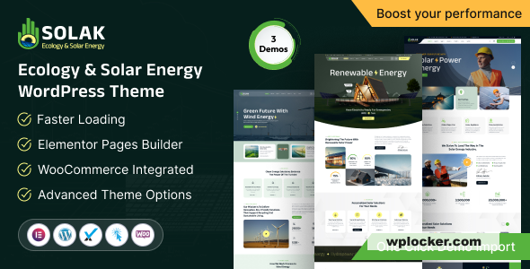 Solak v1.0 - Ecology & Solar Energy WordPress Theme