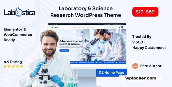 Labstica v1.0 - Laboratory & Science Research WordPress Theme
