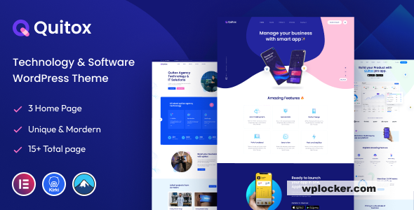 Quitox v1.0.4 – Software & IT Solutions WordPress Theme