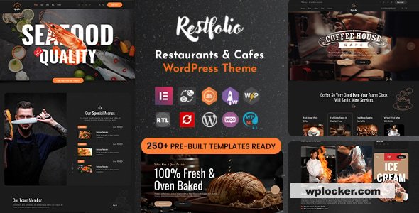 Restfolio v1.0.2 - Elementor Restaurants & Cafes WordPress Theme