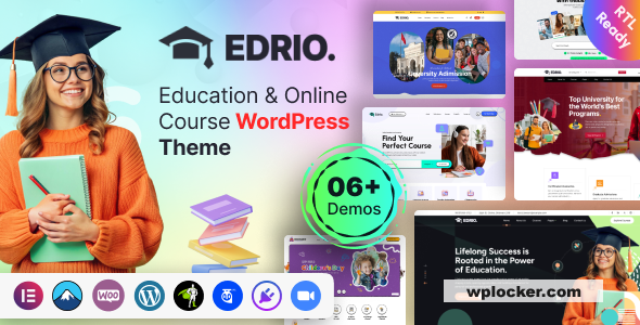 Edrio v1.0.0 - Education & Online Course WordPress Theme