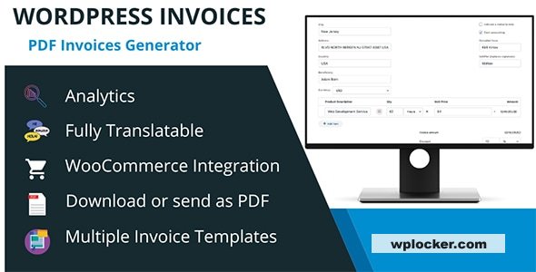 WordPress Invoice Generator with WooCommerce Integration and Stripe Payments v2.2