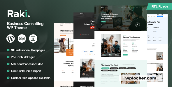 Raki v1.0.8 - Business, Finance Consulting WordPress Theme