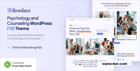 Resolace v1.0.1 – Psychology & Counseling FSE WordPress Theme