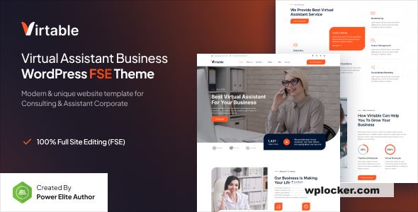Virtable v1.0.1 – Virtual Assistant Business FSE WordPress Theme