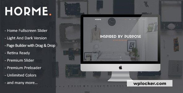 Horme v1.0 - Clean One Page WordPress Theme