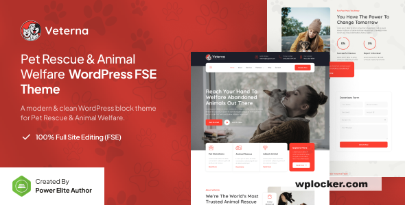 Veterna v1.0.1 - Pet Rescue & Animal Welfare FSE WordPress Theme