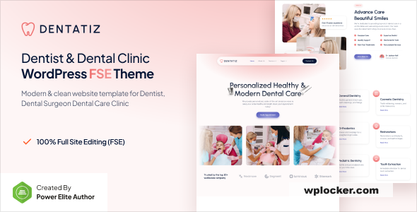 Dentatiz v1.0.1 – Dentist & Dental Care Clinic FSE WordPress Theme
