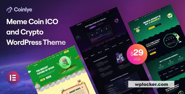 Coinlye v1.0.0 - Meme coin ICO & Crypto WordPress Theme
