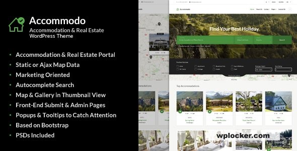 Accommodo v1.2 - Accommodation Travel WordPress Theme
