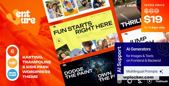 Venture v1.0 - Karting, Trampoline & Kids Park WordPress Theme
