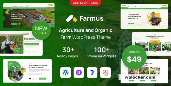 Farmus v1.0.1 - Agriculture and Organic Farm WordPress Theme