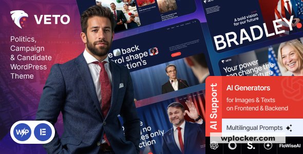 Veto v1.0 - Politics, Campaign & Candidate WordPress Theme