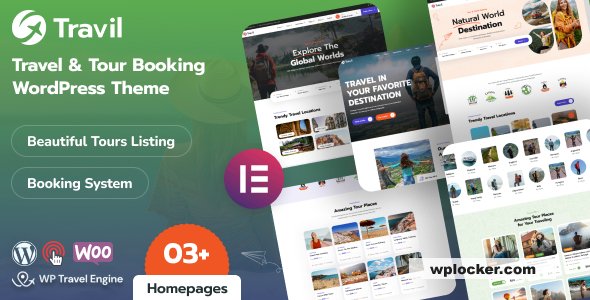 Travil v1.2.0 – Travel & Tour Booking WordPress Theme