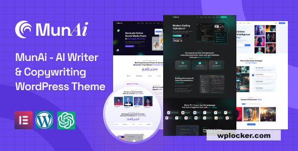 MunAi v1.0.2 - AI Writer & Copywriting WordPress Theme