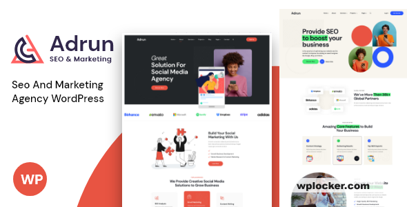 Adrun v1.0.5 - Seo & Marketing Agency WordPress Theme